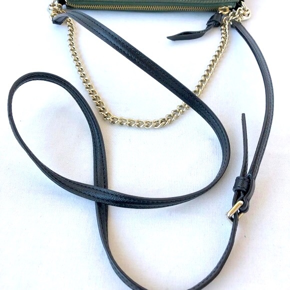 ⭐️HPx2⭐️EUC KATE SPADE Hunter Green Small 2-Way Crossbody Handbag w/ Gold Chain - Picture 13 of 13